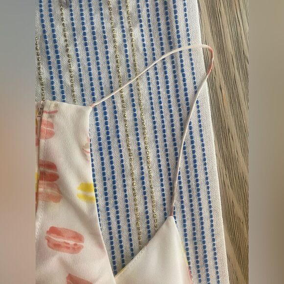 Joie Mini Dress Macaroon Print Silk Sleeveless Sz Small NWT - Picture 10 of 10